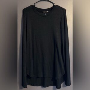 Banana republican sheer black long sleeve top